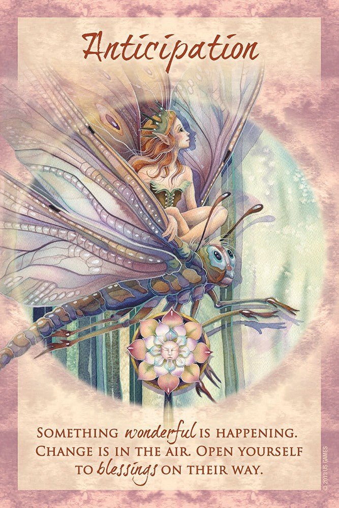 Magical Times Empowerment Cards, Anticipation card with swirling cosmic energy and mystical text — Eternal Spirit