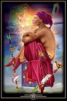 Oracle of Visions Oracle card revealing the deck's mystical artwork — Eternal Spirit