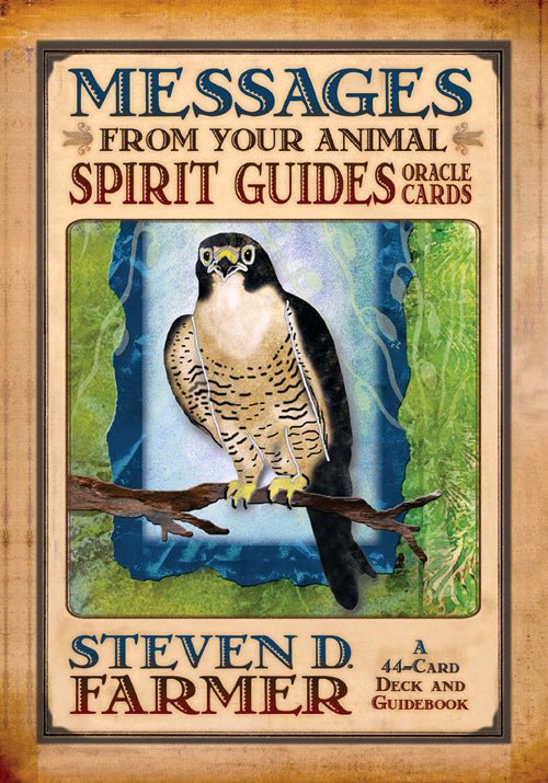 Messages from Your Animal Spirit Guides box with falcon and sacred eye art — Eternal Spirit