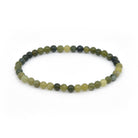polished Jade (Nephrite) 4mm round bead bracelet on white background — Eternal Spirit
