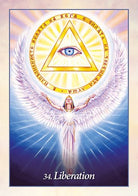 Oracle of the Angels Cards card presenting the deck's visionary illustrations — Eternal Spirit
