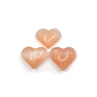 warm Peach Selenite heart 5cm — Eternal Spirit