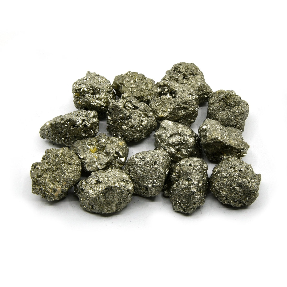 collection of polished Pyrite tumble stones — Eternal Spirit