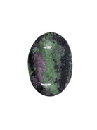 polished Ruby Zoisite palm stone showing rich colour detail — Eternal Spirit