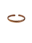 Copper twisted bracelet (standard), warm patina finish — Eternal Spirit