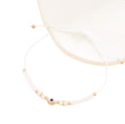 Evil Eye Protection bracelet in White with glass eye beads — Eternal Spirit