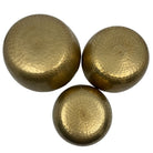 overhead view into the 13.5cm Yellow Hammered Madal Base chakra singing bowl — Eternal Spirit