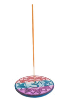 Om soapstone incense holder, detail of carving — Eternal Spirit