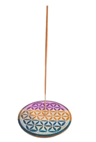 Flower of Life soapstone holder, carved detail — Eternal Spirit