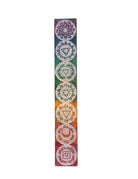 Soapstone chakra incense box, carved symbols — Eternal Spirit