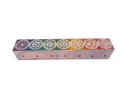 Chakra soapstone box, lid with coloured stones — Eternal Spirit