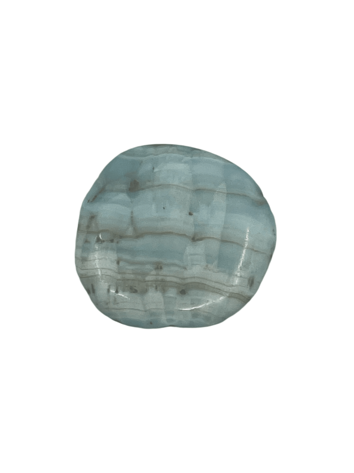 sky-blue Hemimorphite palm stone #3412, showcasing natural beauty — Eternal Spirit