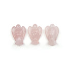 natural crystal angel figurine 20mm, viewed from above — Eternal Spirit