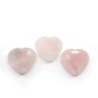 gentle pink Rose Quartz heart-shaped worry stone — Eternal Spirit