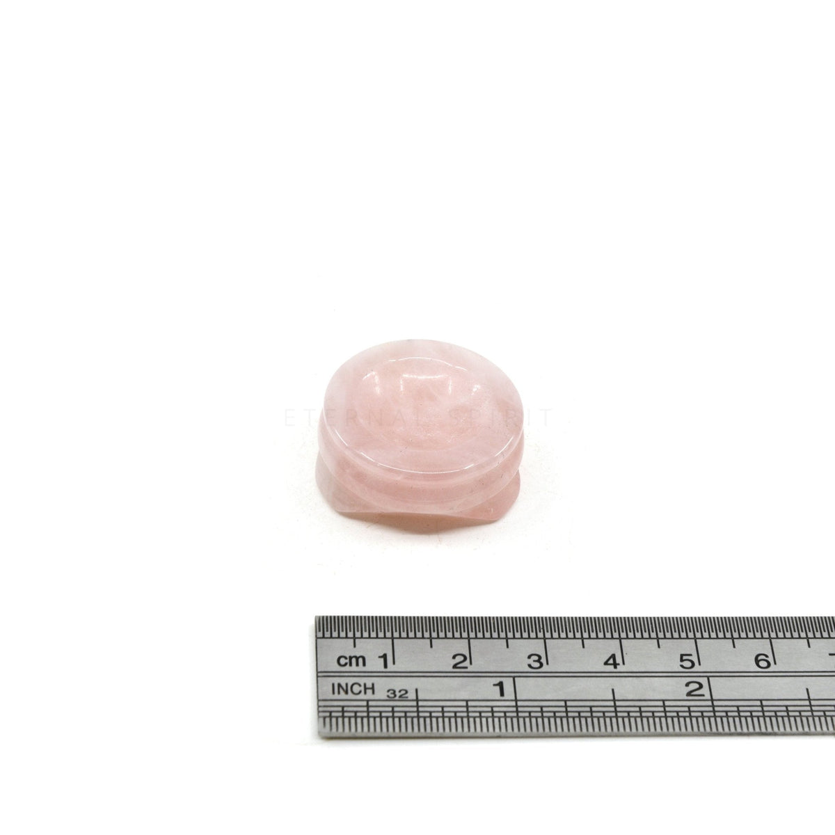 Soft Pink Quartz (Rose) crystal sphere stand, hand-carved — Eternal Spirit
