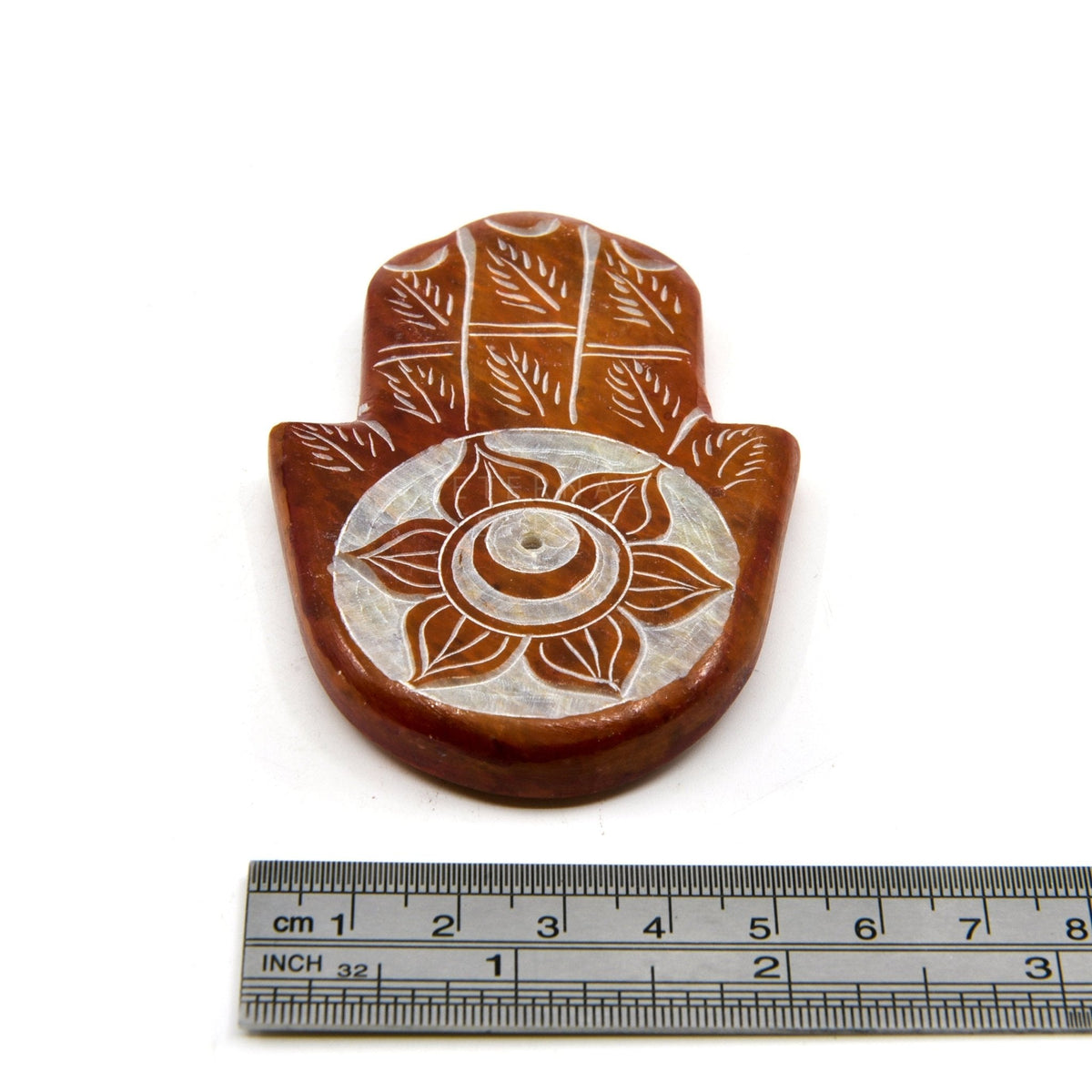Soapstone Solar Plexus (Yellow) holder, view 3 — Eternal Spirit