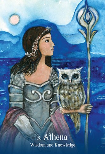 Sacred Mothers & Goddesses Oracle card portraying the deck's otherworldly aesthetic — Eternal Spirit