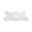 luminous white Selenite charging bowl with Triple Moon design, showcasing natural beauty — Eternal Spirit