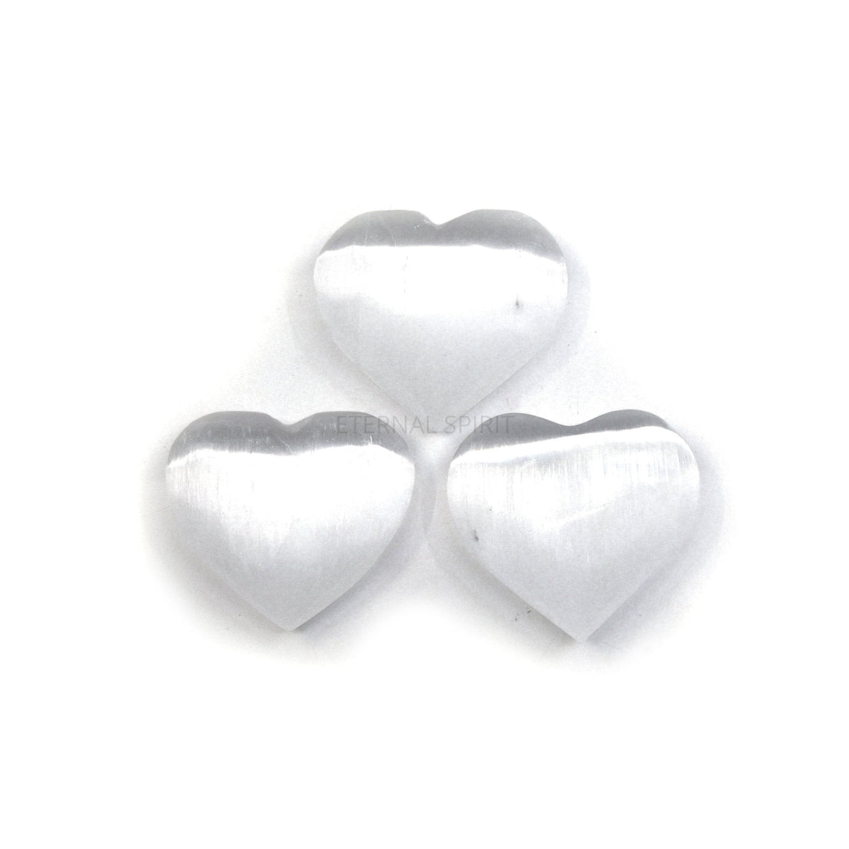 luminous white Selenite heart 5cm — Eternal Spirit