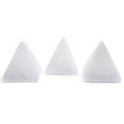 luminous white Selenite pyramid 5cm, showcasing natural beauty — Eternal Spirit