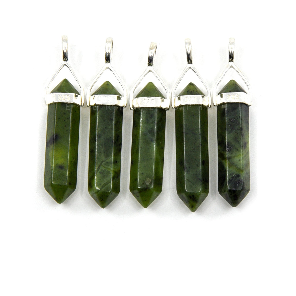 silver double terminated pendant in Labradorite, showing natural stone detail — Eternal Spirit