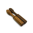 Wooden mallet tip, close-up of felt wrapping — Eternal Spirit