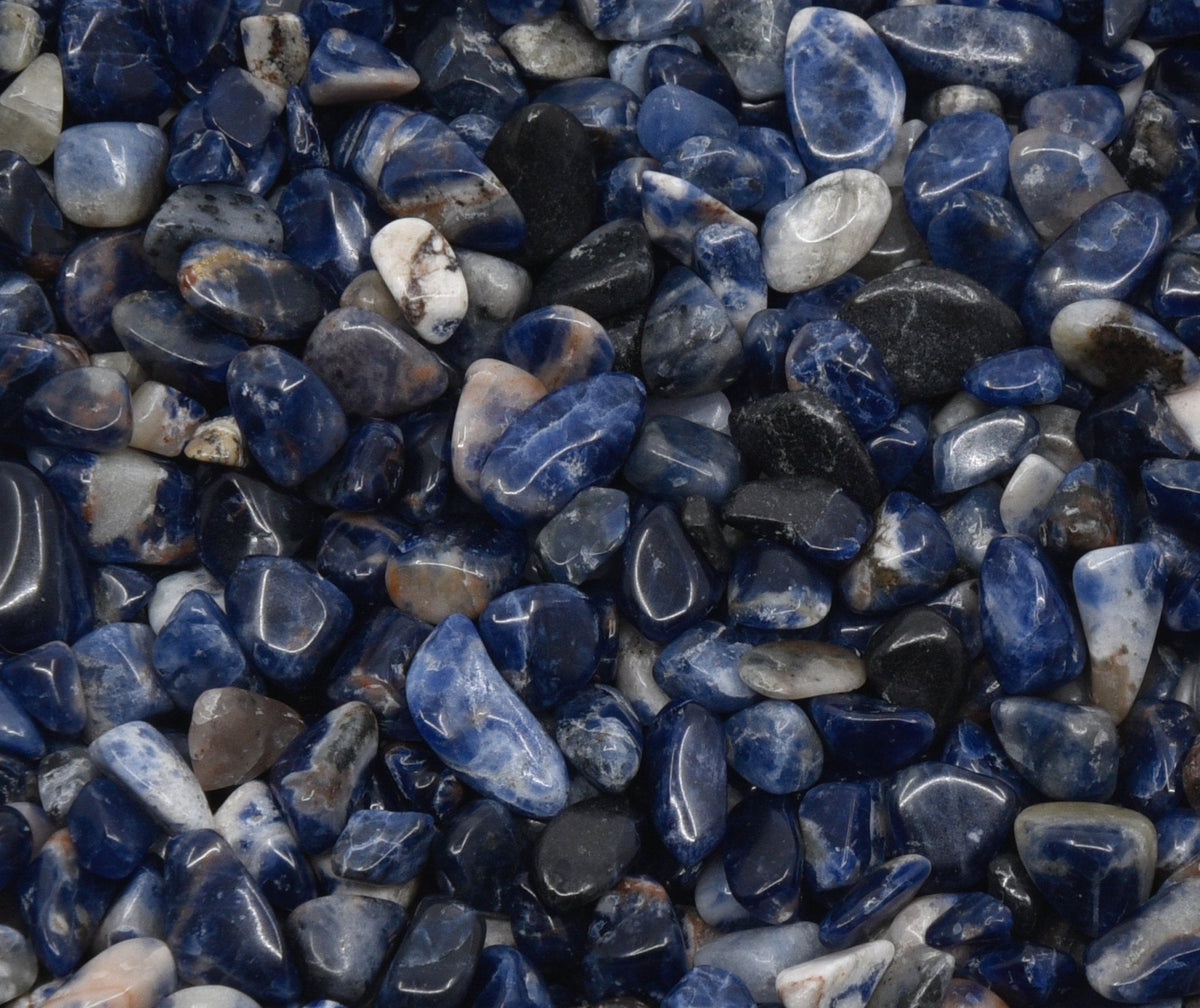 deep blue Sodalite chips for grids, crafts and sacred work — Eternal Spirit
