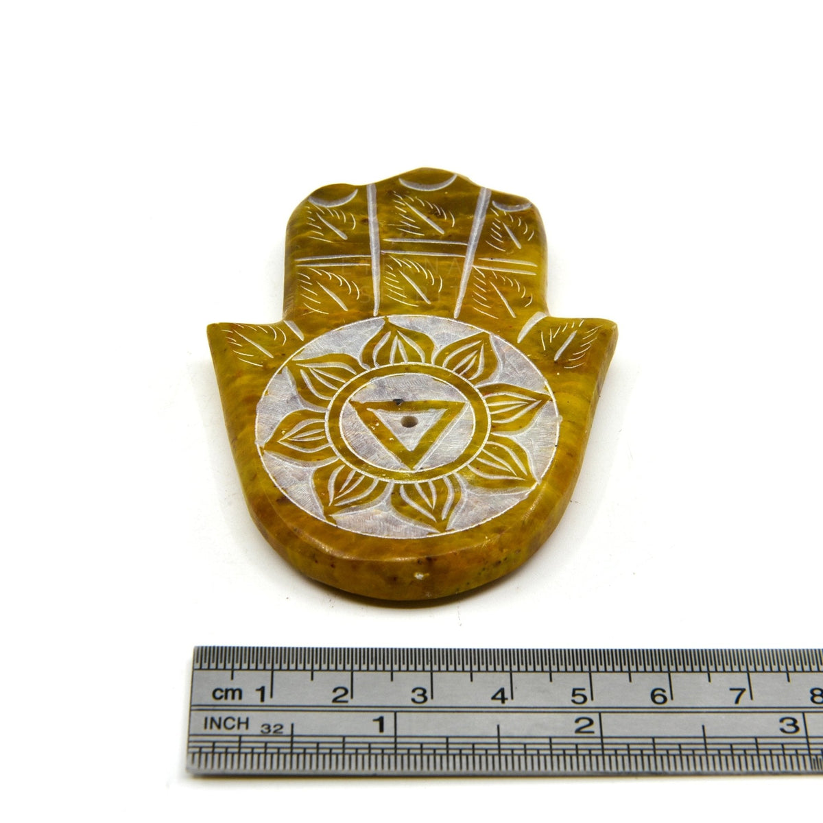 Soapstone Heart (Green) holder, view 4 — Eternal Spirit