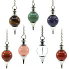 Array of sphere crystal pendulums in assorted gemstones — Eternal Spirit