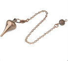 Array of scoop-point metal pendulums in assorted finishes — Eternal Spirit