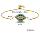 gold Evil Eye bracelet showing delicate chain and eye charm — Eternal Spirit