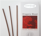 nitiraj naturals "dragons blood", close-up of natural hand-rolled incense sticks — Eternal Spirit