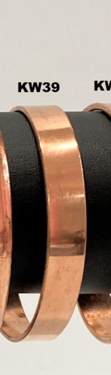 Copper plain bracelet (large), clasp and fit view — Eternal Spirit