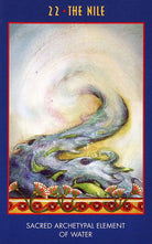 The Anubis Oracle card revealing the deck's mystical artwork — Eternal Spirit