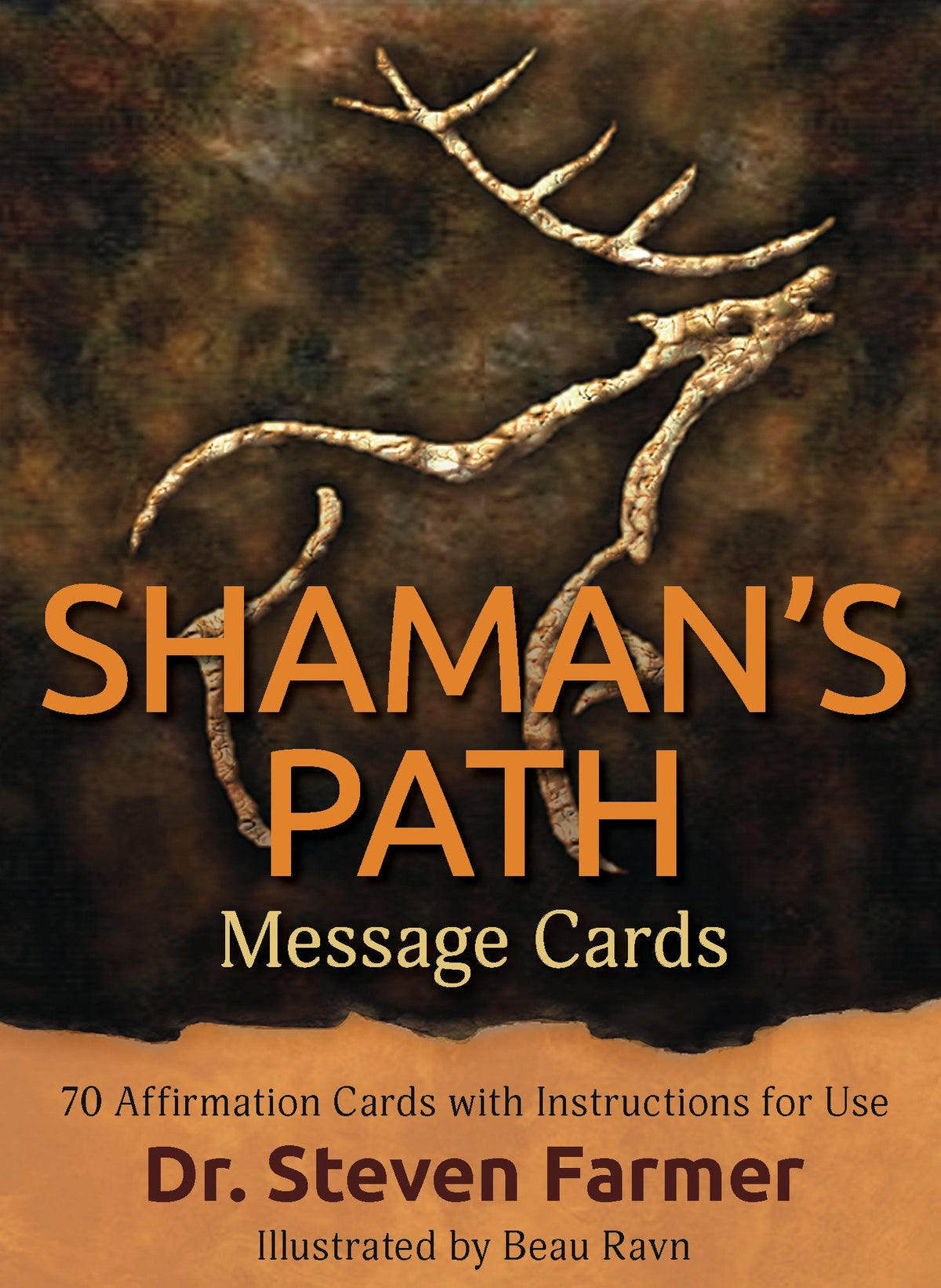 Shaman's Path Message Cards box with branch art by Dr Steven Farmer — Eternal Spirit