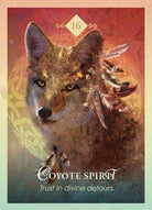 The Spirit Animal Oracle card revealing the deck's mystical artwork — Eternal Spirit