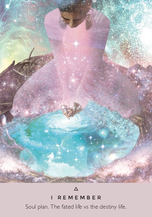 The Starseed Oracle card exploring the deck's contemplative imagery — Eternal Spirit