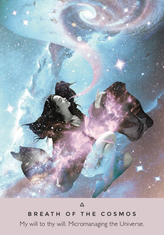 The Starseed Oracle card portraying the deck's otherworldly aesthetic — Eternal Spirit