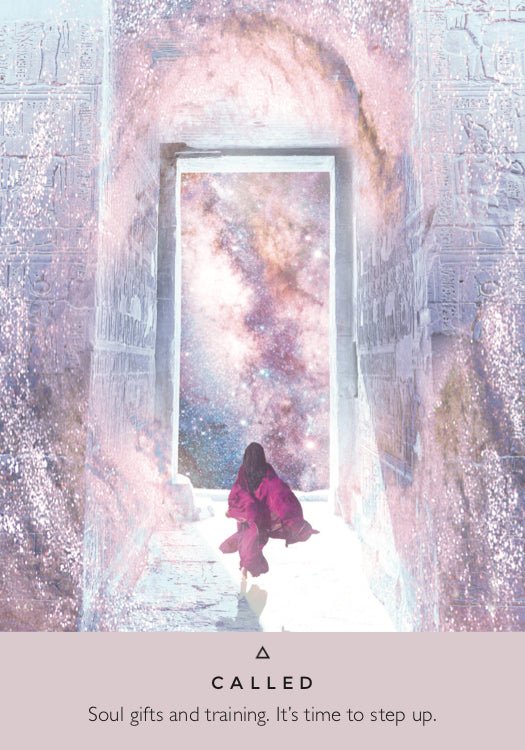 The Starseed Oracle card exhibiting the deck's transformative card art — Eternal Spirit