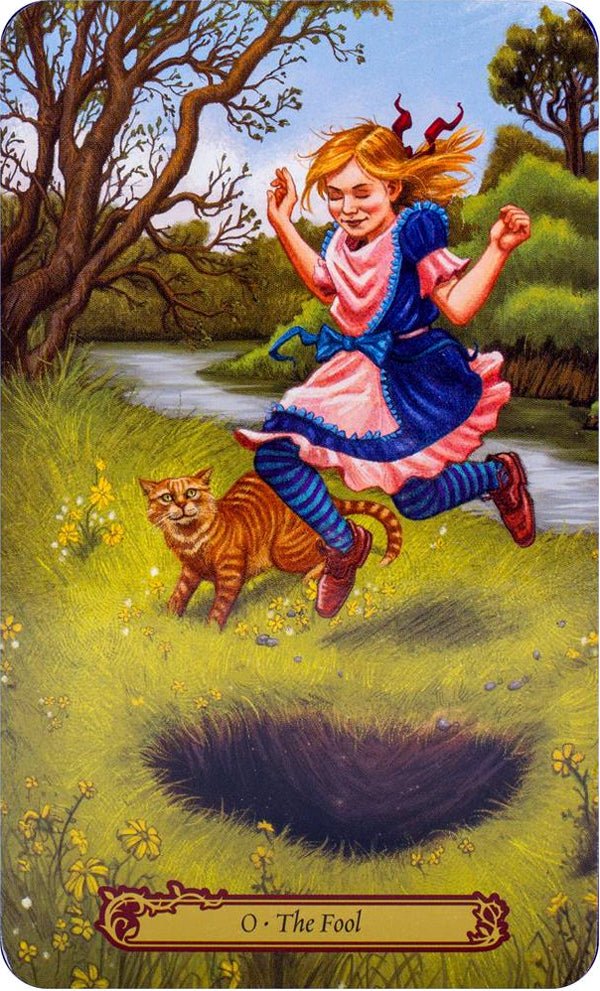 Tarot in Wonderland card showing the deck's detailed artistic vision — Eternal Spirit