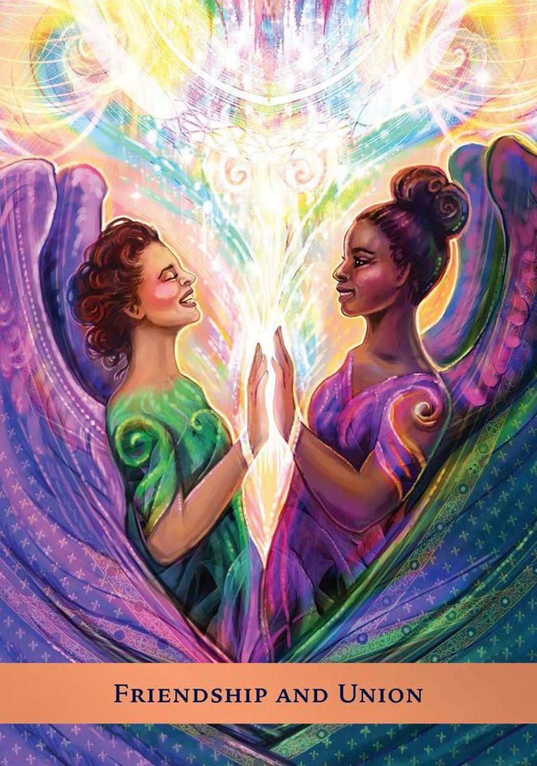 The Angel Guide Oracle card revealing the deck's deeply layered symbolism — Eternal Spirit