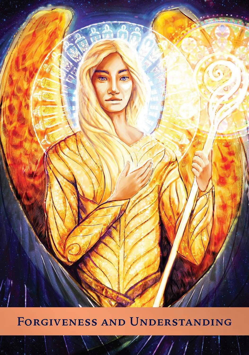 The Angel Guide Oracle card reflecting the deck's transcendent artwork — Eternal Spirit
