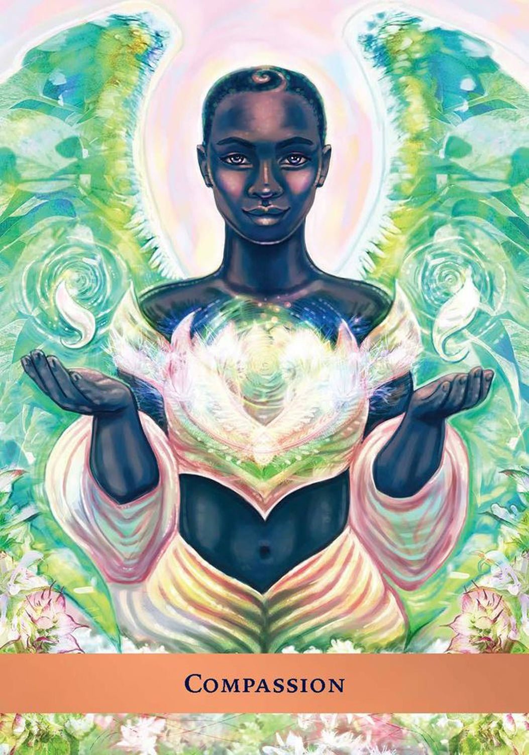 The Angel Guide Oracle card portraying the deck's otherworldly aesthetic — Eternal Spirit