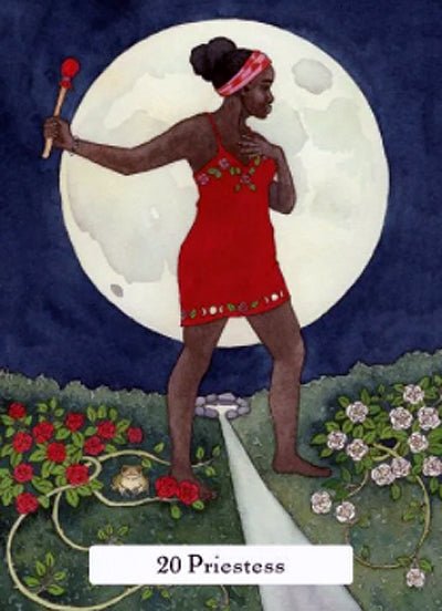 The Witches' Wisdom Tarot card presenting the deck's visionary illustrations — Eternal Spirit