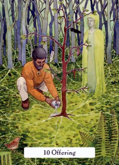 The Witches' Wisdom Tarot card highlighting the deck's symbolic art — Eternal Spirit