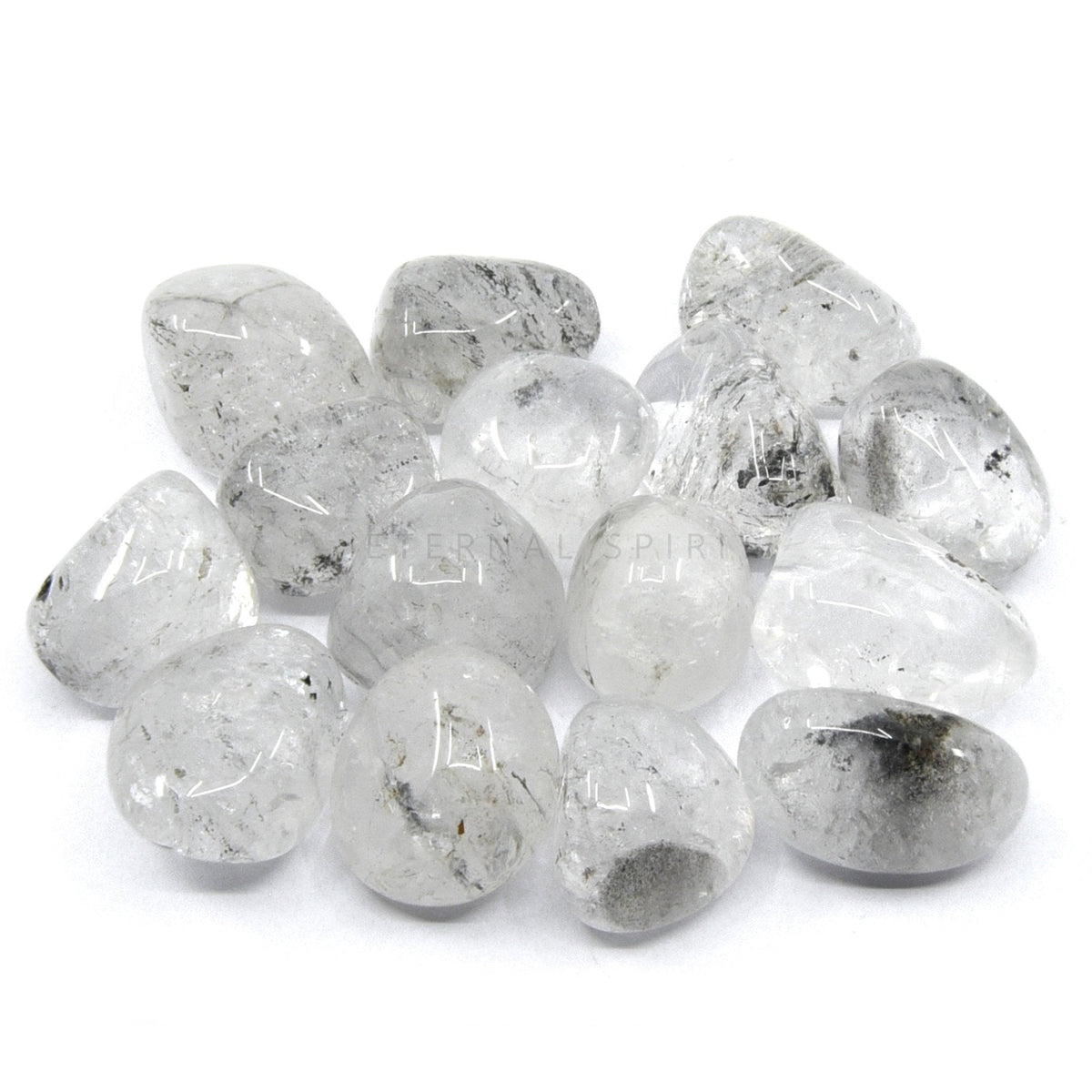 collection of polished Quartz (Tibetan) tumble stones — Eternal Spirit