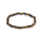 polished Tiger Eye (Yellow) 4mm round bead bracelet on white background — Eternal Spirit