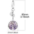 Tree of Life crystal key rings, alternate arrangement view — Eternal Spirit