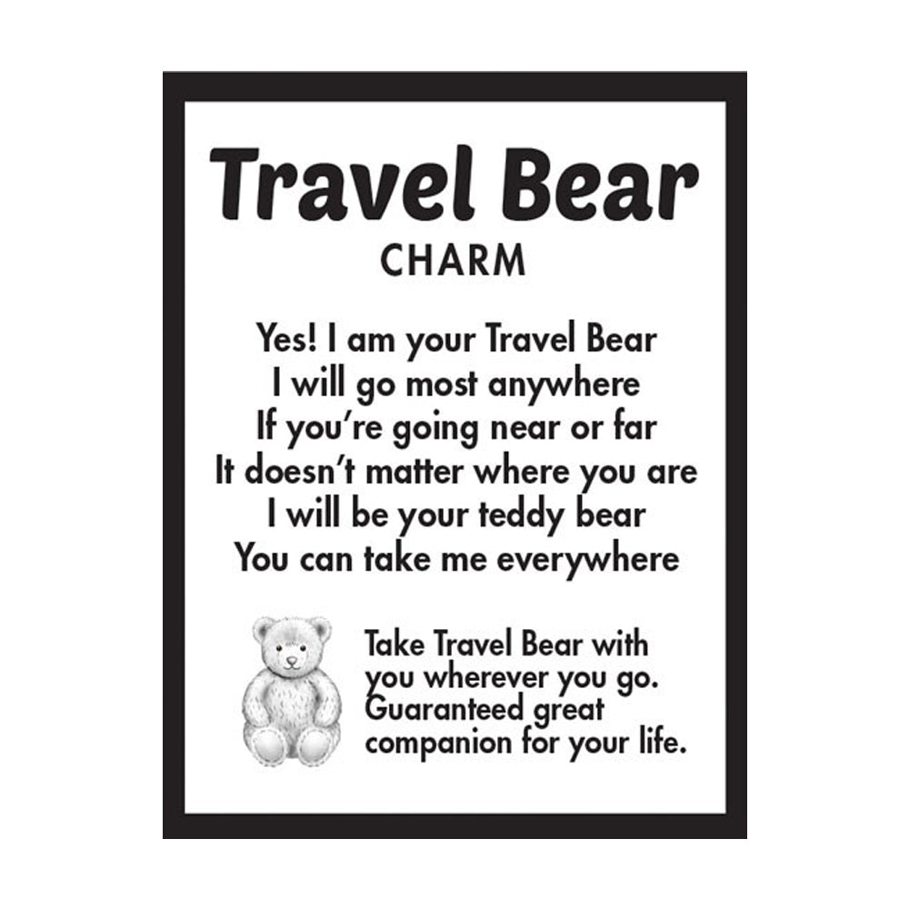 "Travel Bear" charm, reverse side craftsmanship — Eternal Spirit