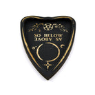 Black Celestial trinket dish with intricate engraved detail — Eternal Spirit